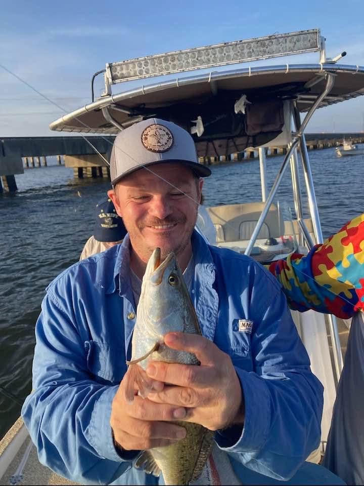 Welcoming guests aboard for a fishing trip